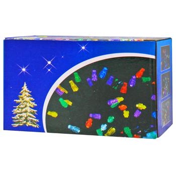 Гірлянда електрична 100 лампочок, 9м, чорний кабель, різнокольорова арт. 6359-250403 И820 - купити, ціни на КОСМОС - фото 1