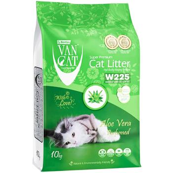 Van Cat бентонітовий наповнювач 10 кг - алоє - купити, ціни на MasterZoo - фото 1