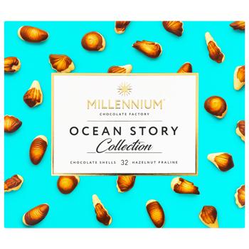 Конфеты Millennium Ocean Story шоколадные с ореховым пралином 340г - купить, цены на Auchan - фото 2