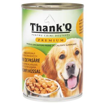 Корм д/собак THANKQ PREMIUM 415г Курка з/б (Румунія) - купити, ціни на КОСМОС - фото 1