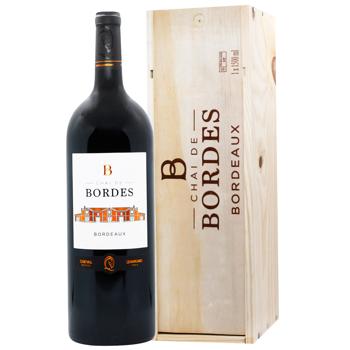 Вино Chai de Bordes Bordeaux красное сухое 13,5% 1,5л - купить, цены на WINETIME - фото 4