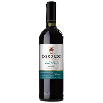 Вино Decordi Vino Rosso Amabile червоне напівсолодке 10% 0,75л - купити, ціни на Епіцентр FOOD - фото 1