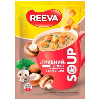 Суп-крем Reeva грибной с крутонами 15,5г