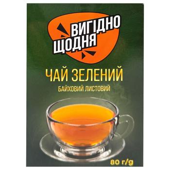 Чай зелений Вигідно щодня листовий 80г - купити, ціни на Чудо Маркет - фото 2