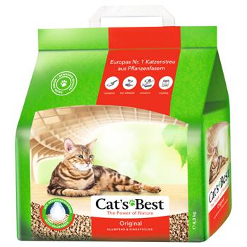 Наповнювач туалета для котів Cat's Best «‎Original» 10 л / 4.3 кг (деревинний) - купити, ціни на MasterZoo - фото 1