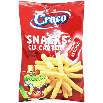 Croco Potato Snacks with Ketchup Flavor 50g - buy, prices for Ideal - photo 1