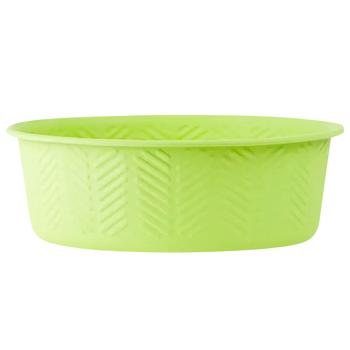 Arjan Impex Premium Chevron Emboss Metal Bowl 470ml Green - buy, prices for MasterZoo - photo 1