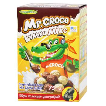 Завтрак сухой Золоте зерно Mr.Croco Шарики микс глазированные 75г - купить, цены на Идеал - фото 1