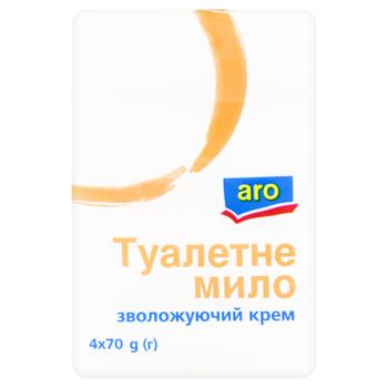 Мило туалетне Aro зволожуючий крем 70г х 4шт - купити, ціни на - фото 1