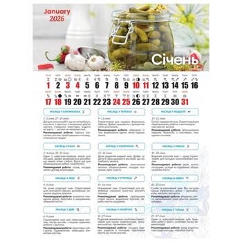 СВ КАЛЕНДАР ПОСІВНИЙ КАЛЕНДАР - купить, цены на Auchan - фото 2