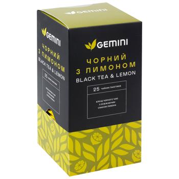 Gemini Black Tea with Lemon 1.5g*25pcs - buy, prices for - photo 2