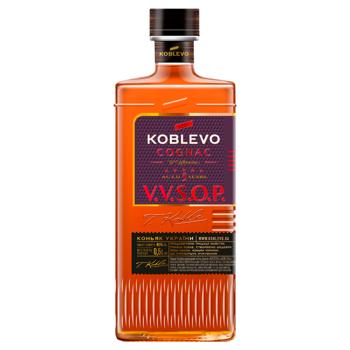 Коньяк України Koblevo V.V.S.O.P. 5 років 40% 0,5л - купити, ціни на МегаМаркет - фото 1