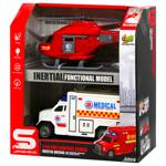 Набір ігровий Cars2 Поліцейська вантажівка та пожежний гелікоптер