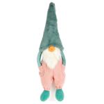 Bona Di Sitting Gnome Christmas Soft Toy 68cm Pink with Mint