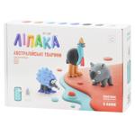 Пластилин Липака Австралийские животные: казуар, ехидна, вомбат 6шт