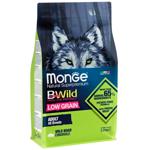 Корм сухий Monge Bwild Low Grain з диким кабаном для собак всіх порід 2,5кг