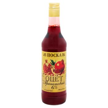 Poska Alcohol Vinegar with Pomegranate Aroma 6% 0.5l - buy, prices for Ideal - photo 1