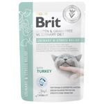 Корм вологий Brit Veterinary Diet Urinary & Stress Relief з індичкою для котів із захворюваннями сечовивідних шляхів 85г