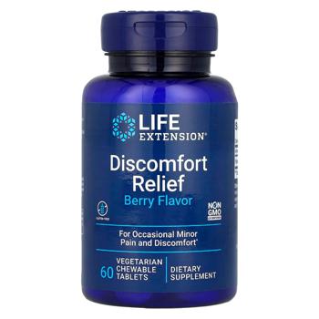 Life Extension Berry Flavored Discomfort Relief for Occasional Minor Pain and Discomfort 60 chewables - buy, prices for Biotus - photo 1