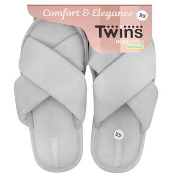 Капці Twins Latte домашні жіночі р.36-40 в асортименті - купити, ціни на NOVUS - фото 3