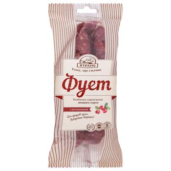 Yatran Fuet Raw Smoked Sausages with Cranberries Top Grade