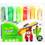 Набір для ліплення Lovin з повітряним пластиліном 24 кольори