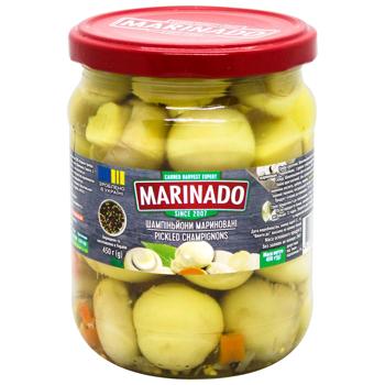 Marinado Pickled Whole Champignons 480ml - buy, prices for - photo 1