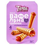 Пирожное Tarta Вафельная трубочка со сгущенным молоком 200г