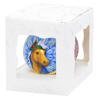 ASK Symbol of the Year Glass Christmas Ball with Pattern 8cm in Assortment - buy, prices for MegaMarket - photo 2