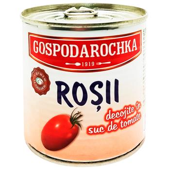 Gospodarochka Peeled Tomatoes in Tomato Juice 390g