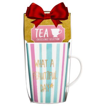 Ribbon Gift Set Cup 380ml and Tea Bags 2g*2pcs - buy, prices for METRO - photo 3