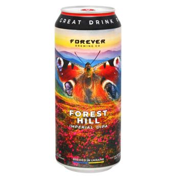 Пиво Forever Forest Hill світле нефільтроване 8% 0,5л - купити, ціни на Епіцентр FOOD - фото 1