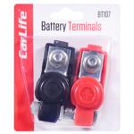 Клеммы аккумуляторные CarLife сталь луженая, резиновое покрытие 2шт