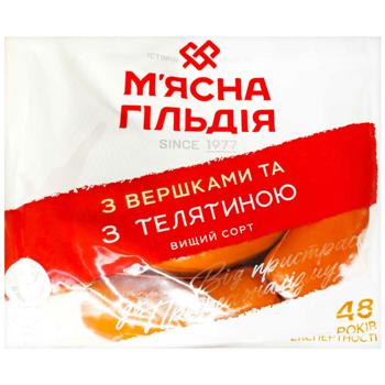 Myasna Gildiya Wieners with Cream and Veal High Grade - buy, prices for Epicentr FOOD - photo 1