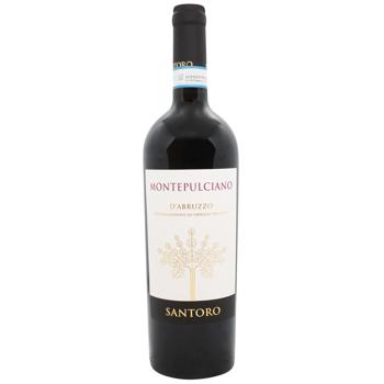 Вино Santoro Montepulciano d’Abruzzo красное сухое 13% 0,75л - купить, цены на WINETIME - фото 1