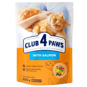 Корм сухой Club 4 Paws Premium с лососем для кошек 900г - купить, цены на MasterZoo - фото 1