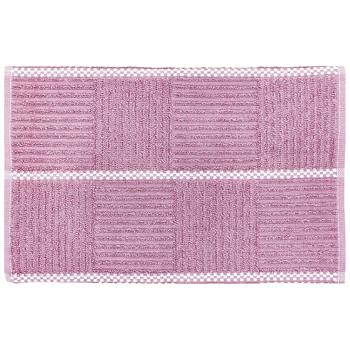 Серветка Aisha Шашечки махрова ліловий 30х50см - купити, ціни на Auchan - фото 1