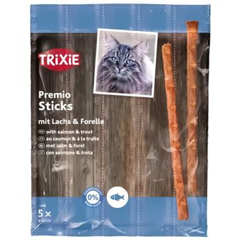 Ласощі для котів Trixie Premio Stick Quintett з лососем та фореллю палички 5шт х 5г - купити, ціни на КОСМОС - фото 2