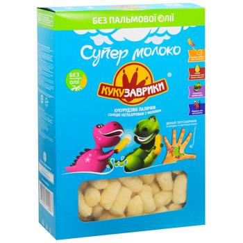 Палички кукурудзяні Кукузаврики неглазуровані з молоком з подарунком 100г - купити, ціни на МегаМаркет - фото 3