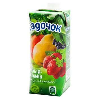 Сік Садочок мультивітамінний з м'якоттю 0,5л - купити, ціни на AlcoHub - фото 1