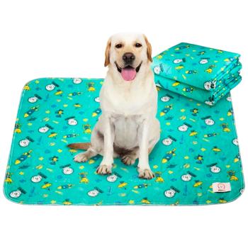 Пеленка для собак Misoko&Co Ракеты многоразовая 80х140см мятный - купить, цены на MasterZoo - фото 3