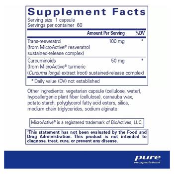 Pure Encapsulations ResCu-SR Resveratrol and Curcumin 60 capsules - buy, prices for Biotus - photo 2