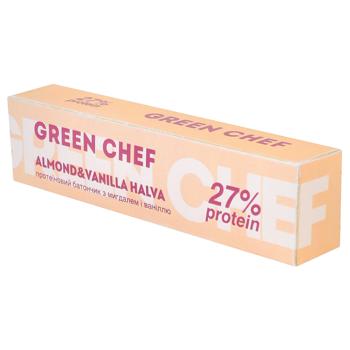 Батончик Green Chef Almond&Vanilla Halva протеїновий з мигдалем і ваніллю 45г - купити, ціни на Grono - фото 2