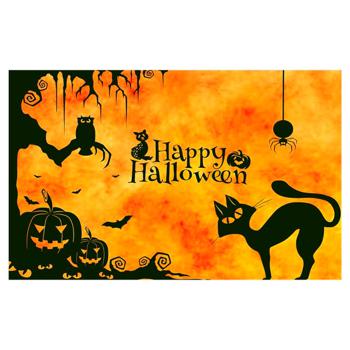 Плакат д/свята Halloween коти 75*120см