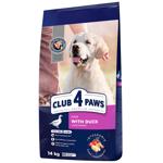 Корм сухий Club 4 Paws Premium з качкою для дорослих собак великих порід 14кг