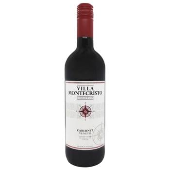 Villa Montecristo Cabernet Veneto Red Dry Wine 12% ​​0.75l - buy, prices for COSMOS - photo 1