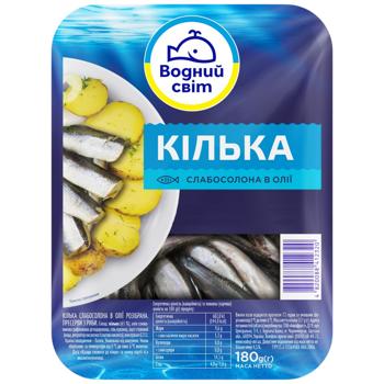 Vodnyi Svit Lightly-Salted Sprat in Oil 180g - buy, prices for COSMOS - photo 2
