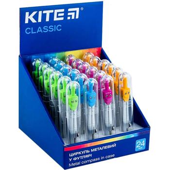 Циркуль Kite Classic у футлярі 125мм в асортименті - купити, ціни на - фото 2