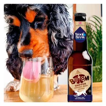 Woof & Brew Bottom Sniffer Beer корисна добавка пиво для собак 330 мл - курка - купити, ціни на MasterZoo - фото 2