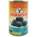 Heraclio Pitted Black Olives 360g